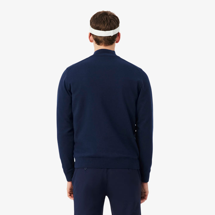 Pull Quart-Zip Coupe-Vent Lacoste - Bleu marine - XXL