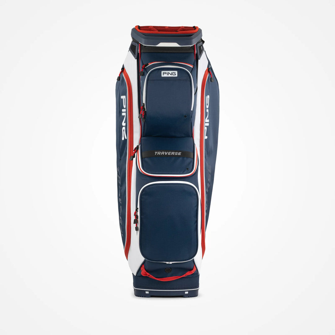 Sac Chariot de Golf PING Traverse - Marine / Blanc / Rouge - vue 2