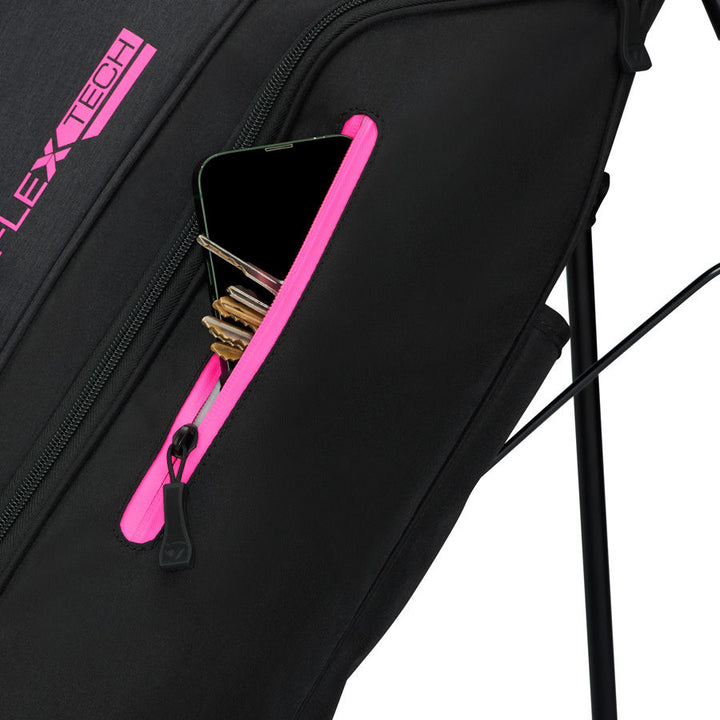 Sac Trépied de Golf TaylorMade FlexTech - Noir / Rose - vue 3