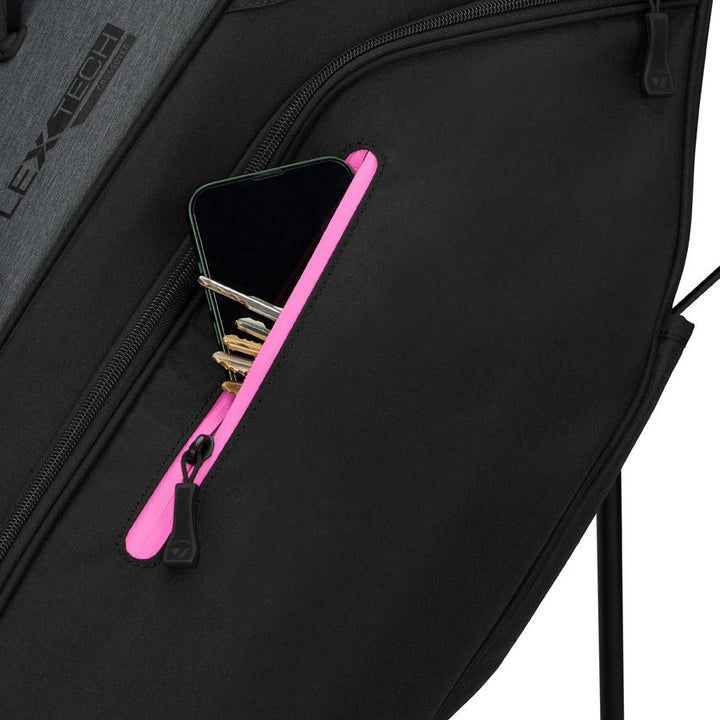 Sac Trépied de Golf Hybride TaylorMade FlexTech Crossover - Gris / Noir / Rose - vue 3