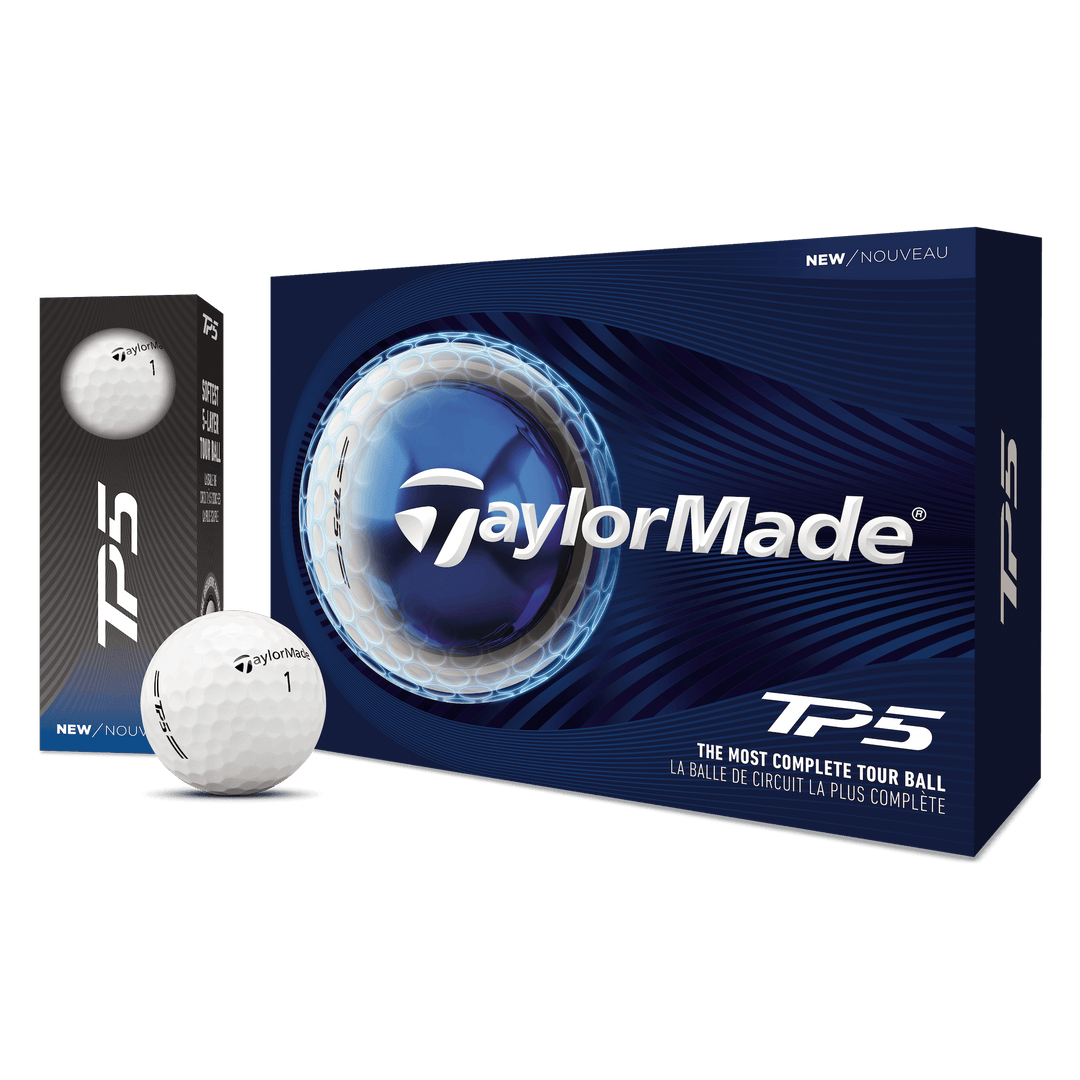 Balles TaylorMade TP5 2026 (Douzaine) - Blanc