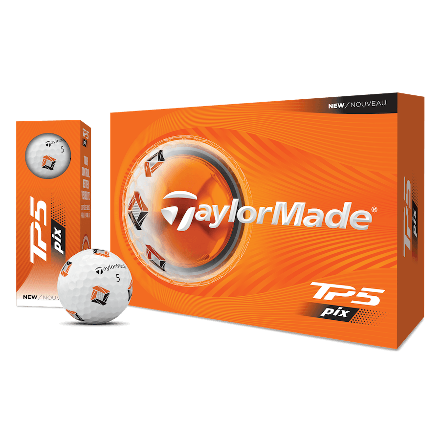 Balles TaylorMade TP5 pix 2026 (Douzaine) - Blanc