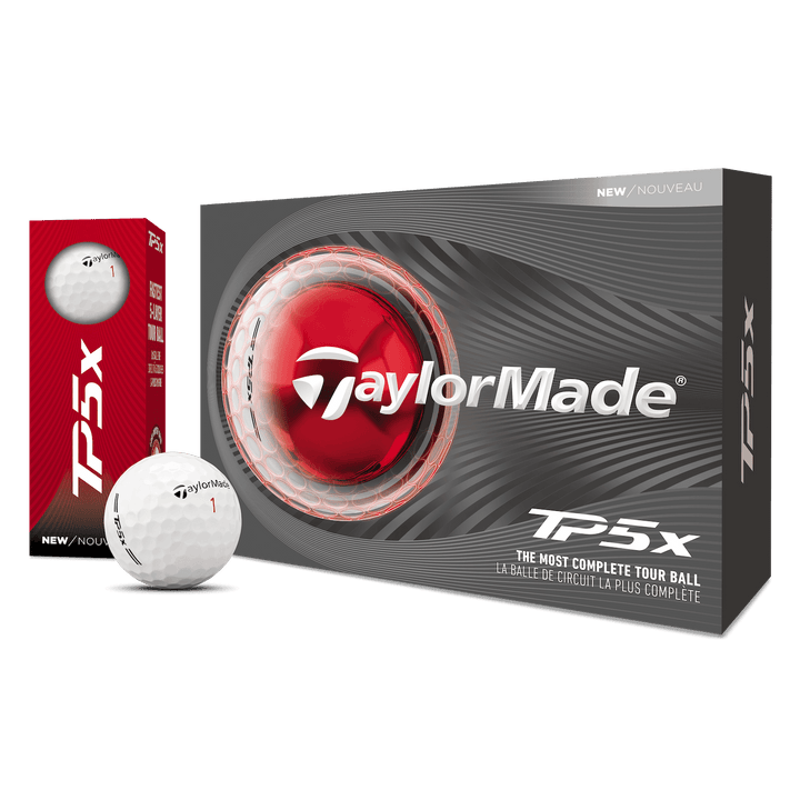 Balles TaylorMade TP5x 2026 (Douzaine) - Blanc