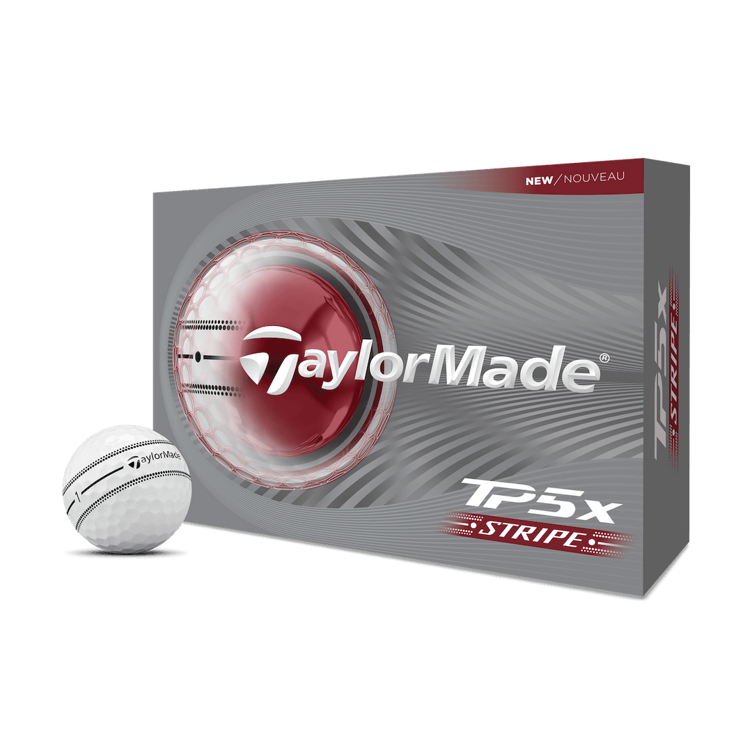 Balles TaylorMade TP5x Stripe 2026 (Douzaine)