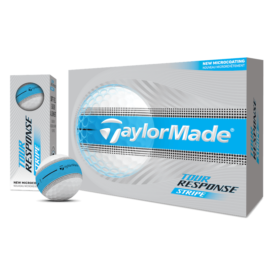Balles TaylorMade Tour Response Stripe 2026 (Douzaine) - Blanc