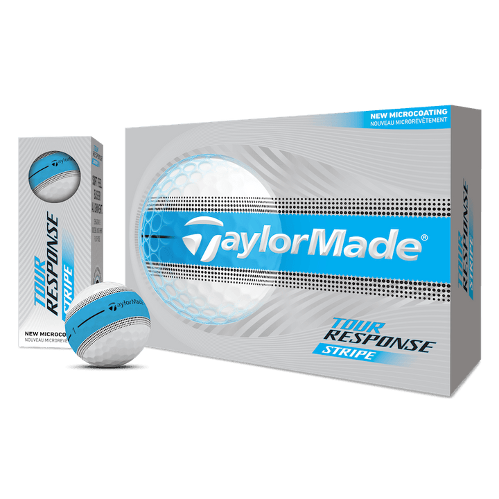 Balles TaylorMade Tour Response Stripe 2026 (Douzaine) - Blanc