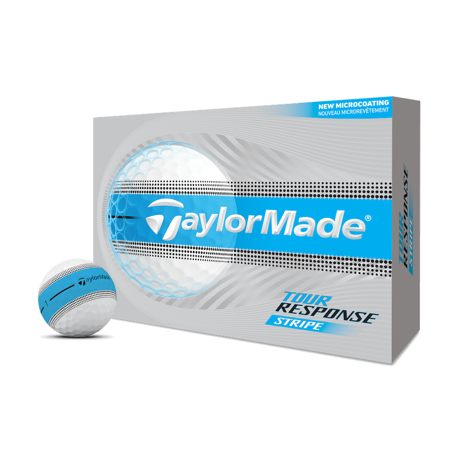Balles TaylorMade Tour Response Stripe 2026 (Douzaine) - Jaune