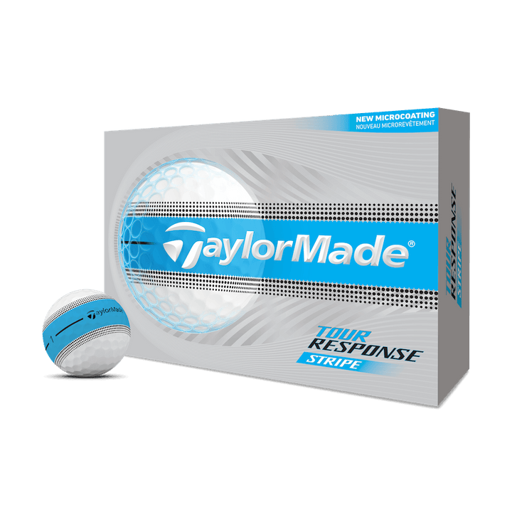 Balles TaylorMade Tour Response Stripe 2026 (Douzaine) - Jaune