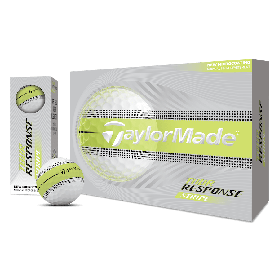 Balles TaylorMade Tour Response Stripe 2026 (Douzaine)
