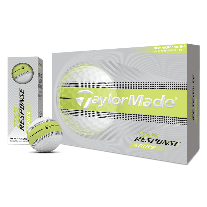 Balles TaylorMade Tour Response Stripe 2026 (Douzaine)