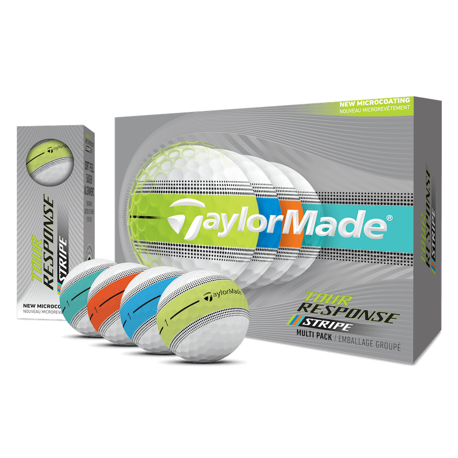 Balles TaylorMade Tour Response Stripe 2026 (Douzaine)