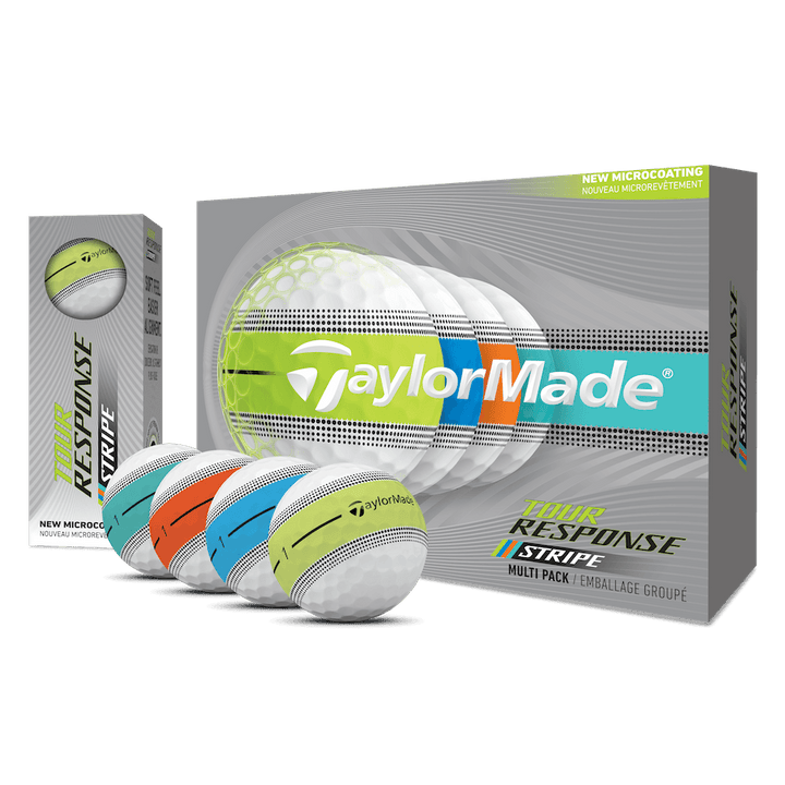 Balles TaylorMade Tour Response Stripe 2026 (Douzaine)