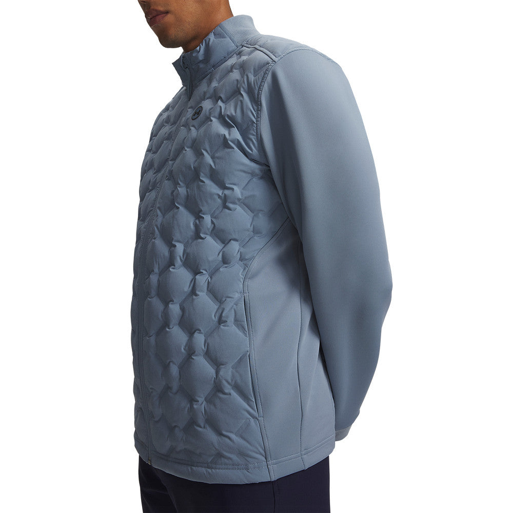 Veste de golf hybride homme Under Armour Drive Down Hybrid - Bleu gris / S