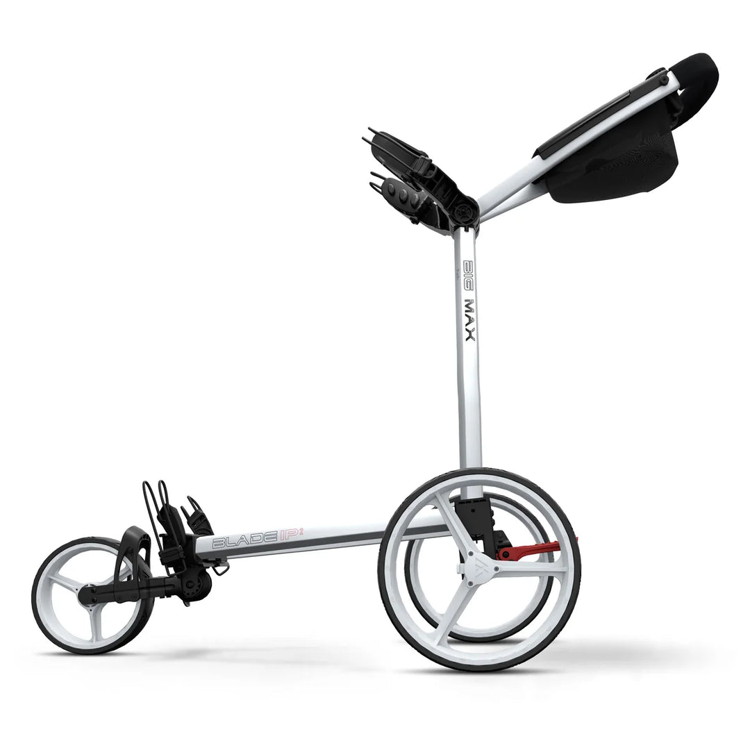 Chariot de Golf Manuel 3 Roues BIG MAX Blade IP 2.0 - Blanc - vue 4