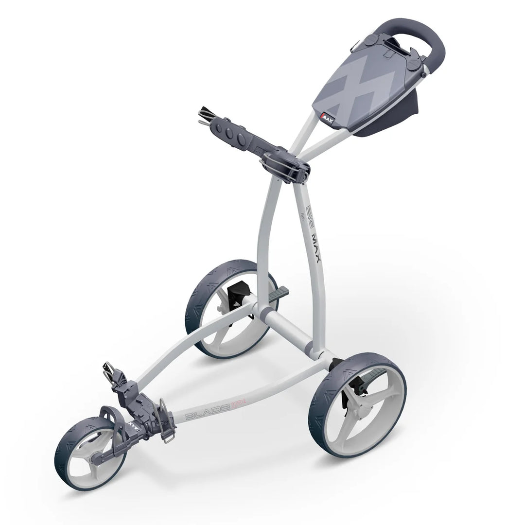 Chariot de Golf Manuel 3 Roues BIG MAX Blade IP 2.0 - Blanc - vue 14
