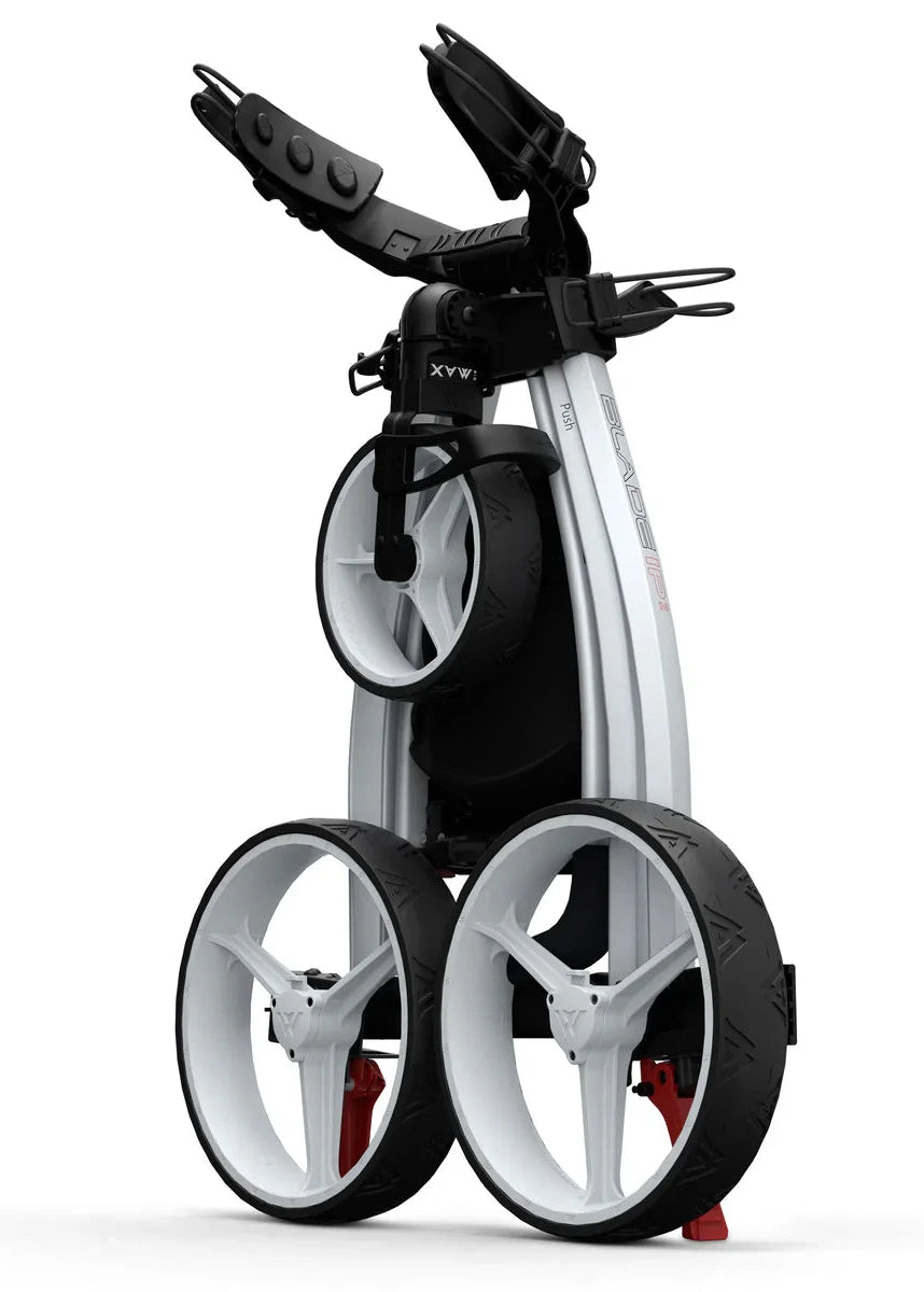 Chariot de Golf Manuel 3 Roues BIG MAX Blade IP 2.0 - Blanc - vue 2