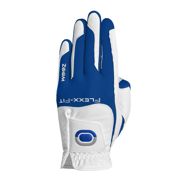 Gant de Golf Homme Hybrid Taille Unique - ZOOM - Blanc / Bleu - Main gauche