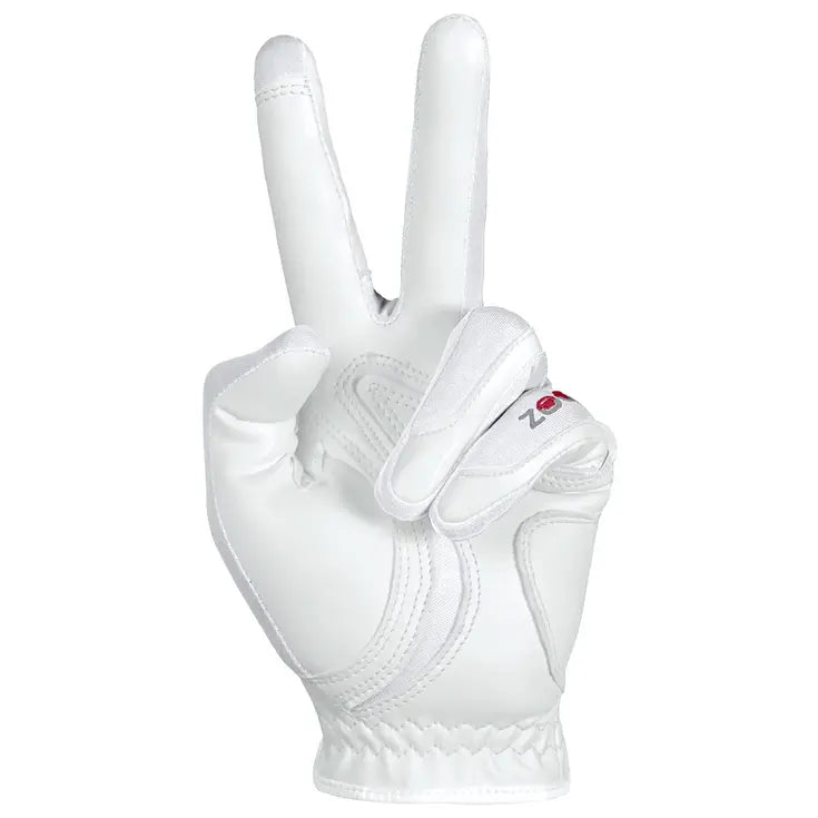 Gant de Golf Junior Hybrid Taille Unique - ZOOM - Blanc - Main gauche - vue 3