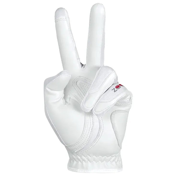 Gant de Golf Junior Hybrid Taille Unique - ZOOM - Blanc - Main gauche - vue 3