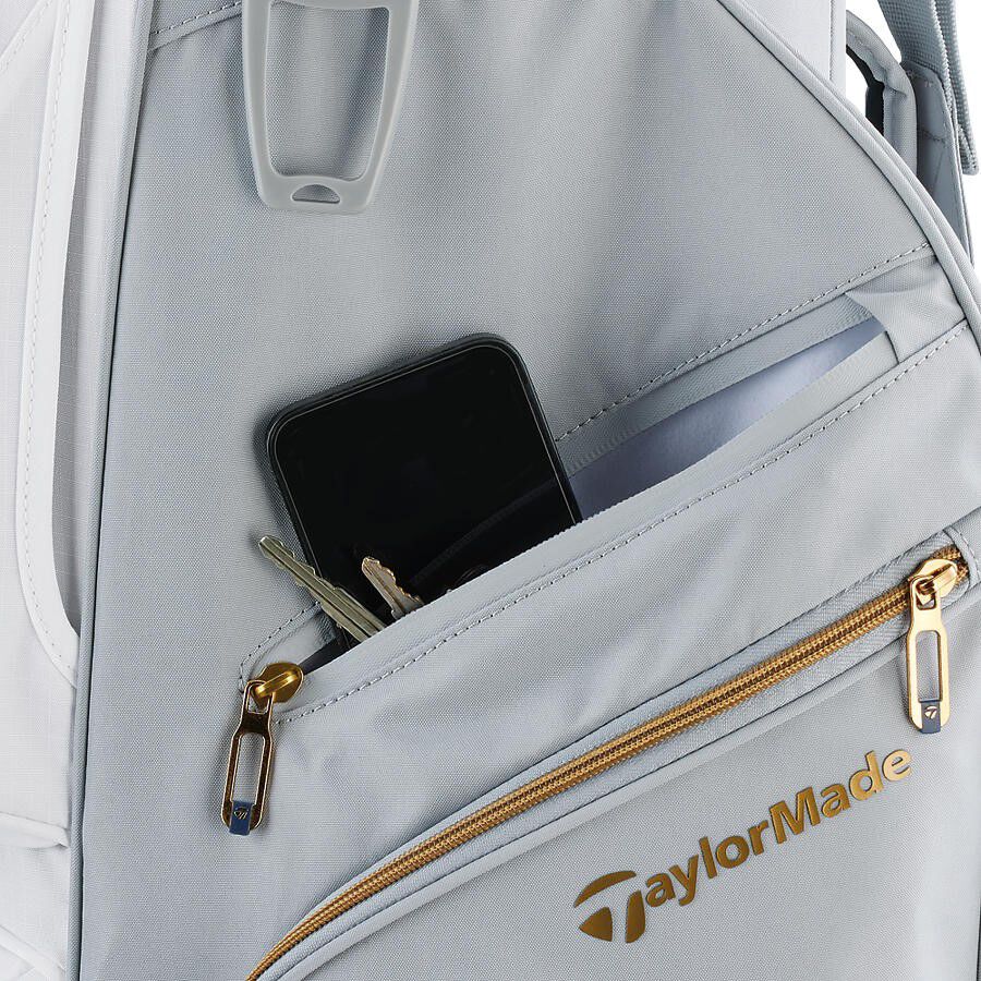 Sac Chariot de Golf Femme TaylorMade Kalea Gold - Gris / Blanc - vue 6