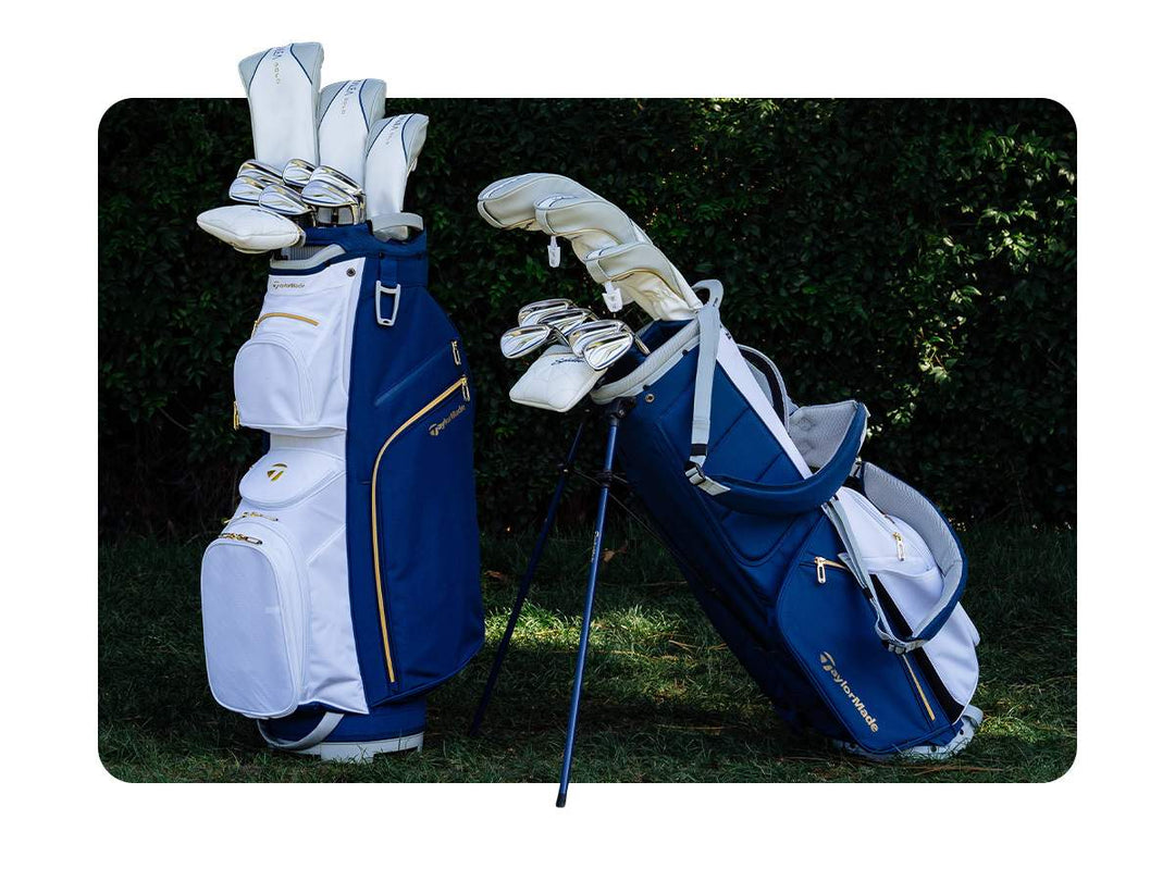 Sac Chariot de Golf Femme TaylorMade Kalea Gold - Bleu / Blanc - vue 6