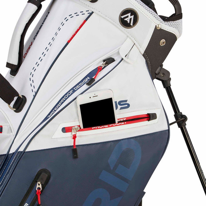 Sac Trépied de Golf Hybride BIG MAX Dri Lite Hybrid Plus - Blanc / Marine - vue 9