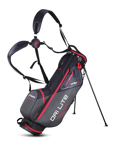 Sac Trépied de Golf Déperlant BIG MAX Dri Lite Seven G - Gris / Rouge