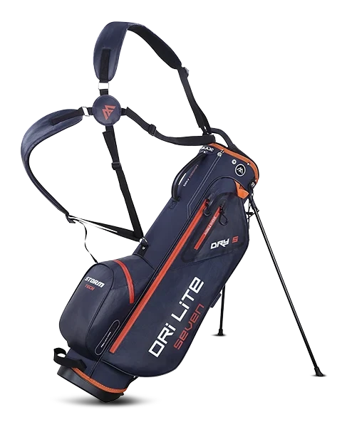 Sac Trépied de Golf Déperlant BIG MAX Dri Lite Seven G - Marine / Orange