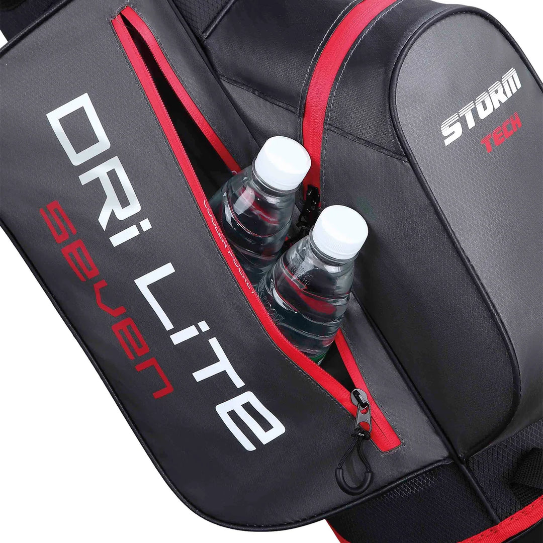 Sac Trépied de Golf Déperlant BIG MAX Dri Lite Seven G - Gris / Rouge - vue 3