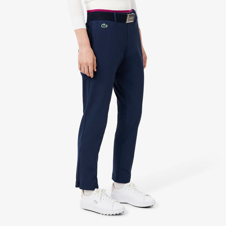 Pantalon de Golf Femme Twill Extensible Coupe-Vent - Lacoste - Bleu marine - 38