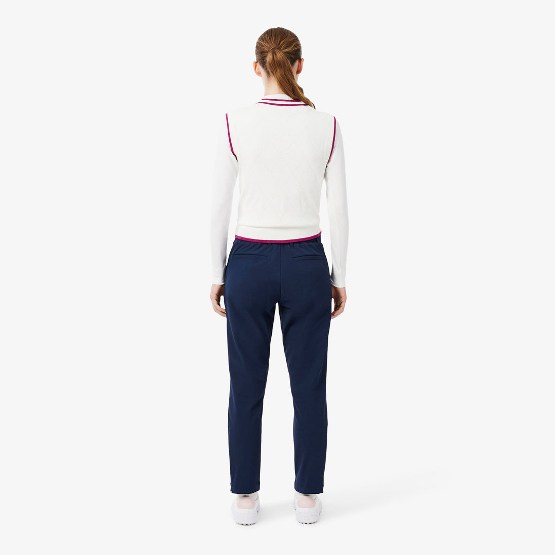 Pantalon de Golf Femme Twill Extensible Coupe-Vent - Lacoste - Bleu marine - 40