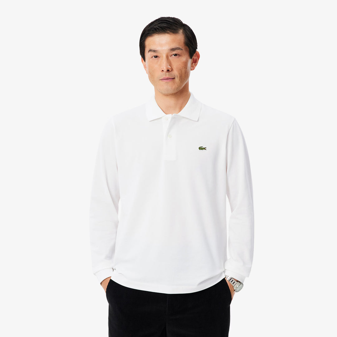 Polo L.12.12 LIGHT Manches Longues Classic Fit Lacoste - Blanc - L