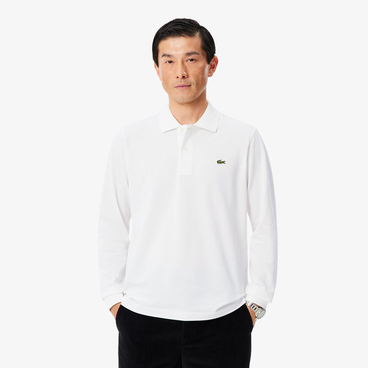 Polo L.12.12 LIGHT Manches Longues Classic Fit Lacoste - Blanc - L