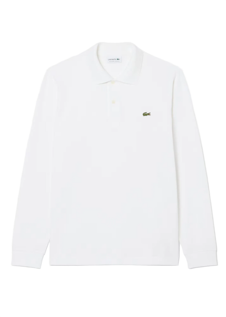 Polo L.12.12 LIGHT Manches Longues Classic Fit Lacoste - Blanc - S