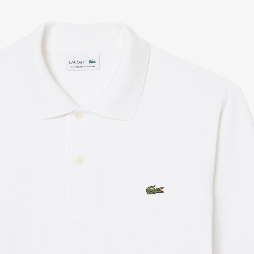Polo L.12.12 LIGHT Manches Longues Classic Fit Lacoste - Blanc - 3XL