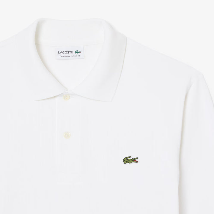 Polo L.12.12 LIGHT Manches Longues Classic Fit Lacoste - Blanc - 3XL