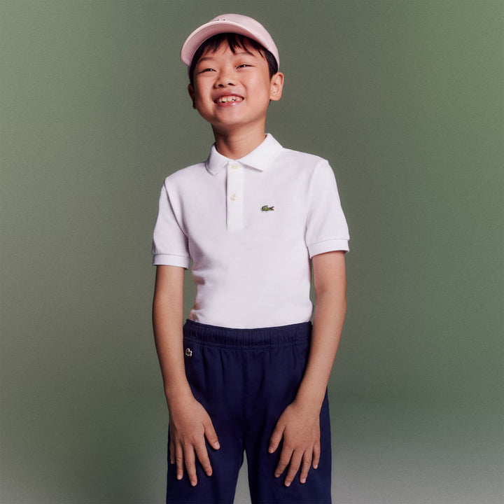 Polo de Golf Junior Petit Piqué 8-16 ans - Lacoste - Blanc - 16 ans
