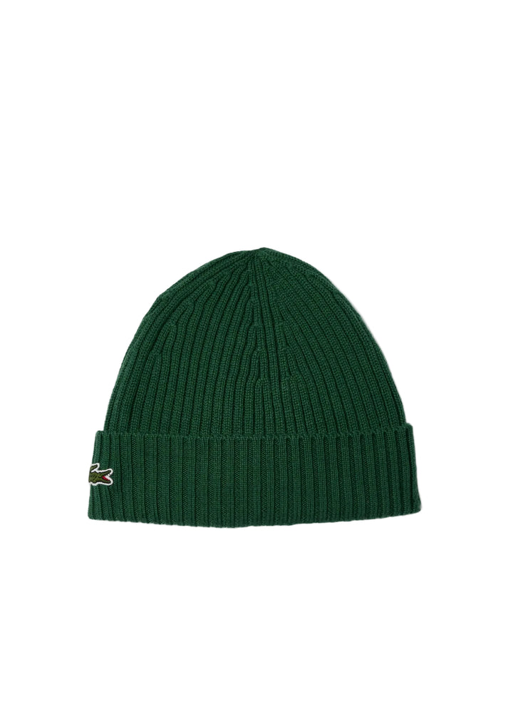 Bonnet de Golf Unisexe Laine Peignée Côtelée - Lacoste - Marine