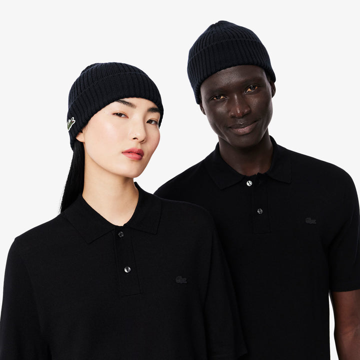 Bonnet de Golf Unisexe Laine Peignée Côtelée - Lacoste