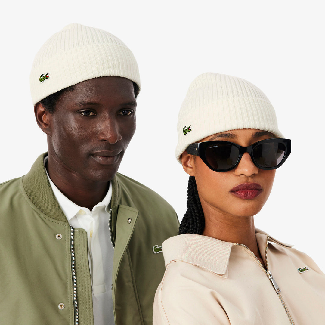 Bonnet de Golf Unisexe Laine Peignée Côtelée - Lacoste