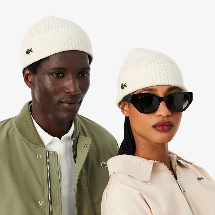 Bonnet de Golf Unisexe Laine Peignée Côtelée - Lacoste