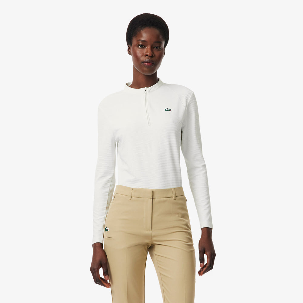Haut Technique de Golf Femme Demi-Zip UV50+ Lacoste - Marine - 36