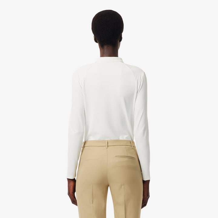 Haut Technique de Golf Femme Demi-Zip UV50+ Lacoste - Marine - 40