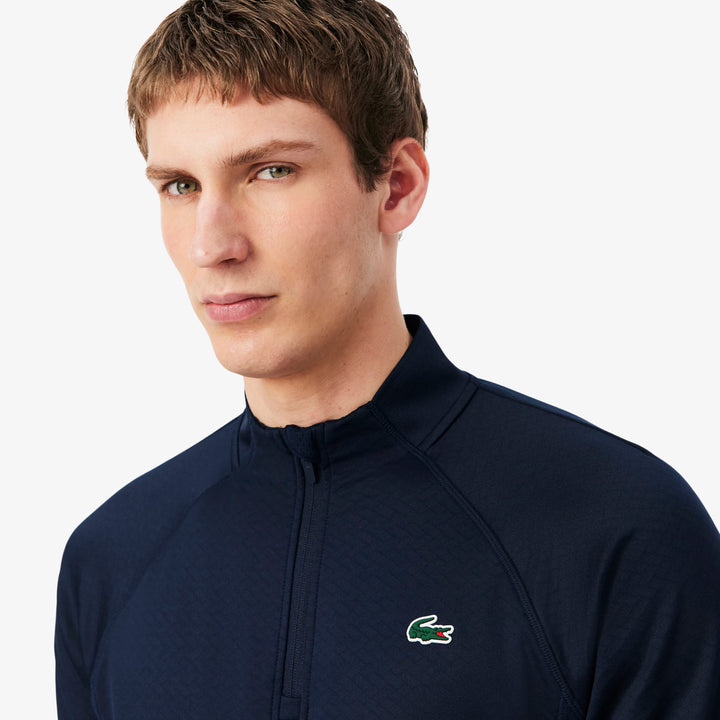Sweatshirt de Golf Polaire Technique Lacoste - Bleu marine - XL