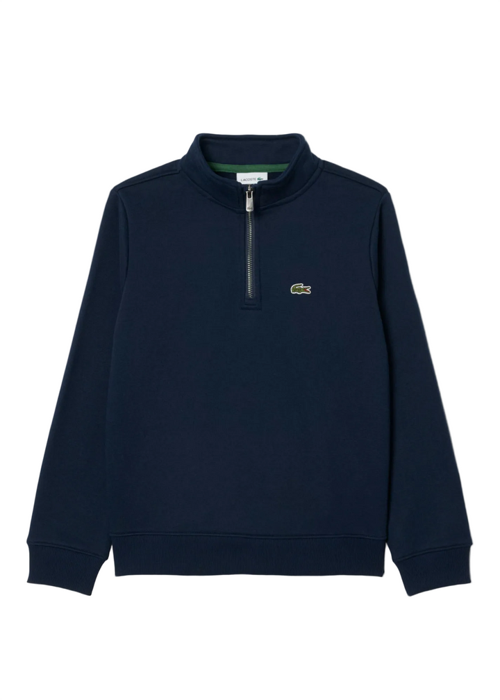 Sweatshirt de Golf Junior Col Montant Zippé - Lacoste - Marine - 2 ans