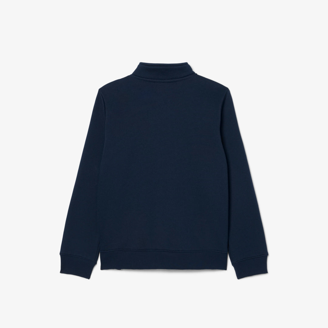 Sweatshirt de Golf Junior Col Montant Zippé - Lacoste - Marine - 6 ans
