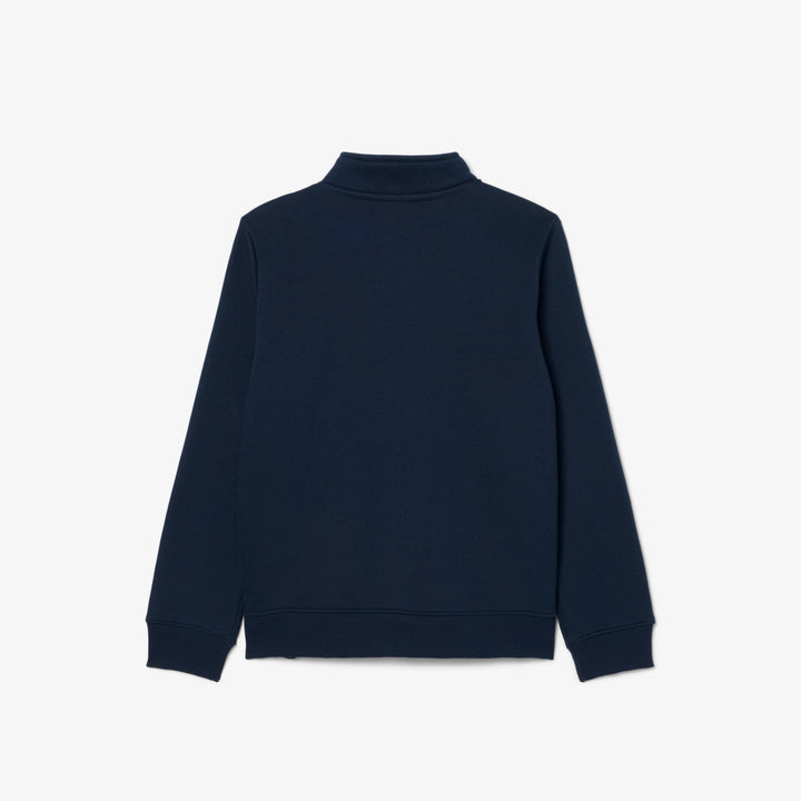Sweatshirt de Golf Junior Col Montant Zippé - Lacoste - Marine - 6 ans