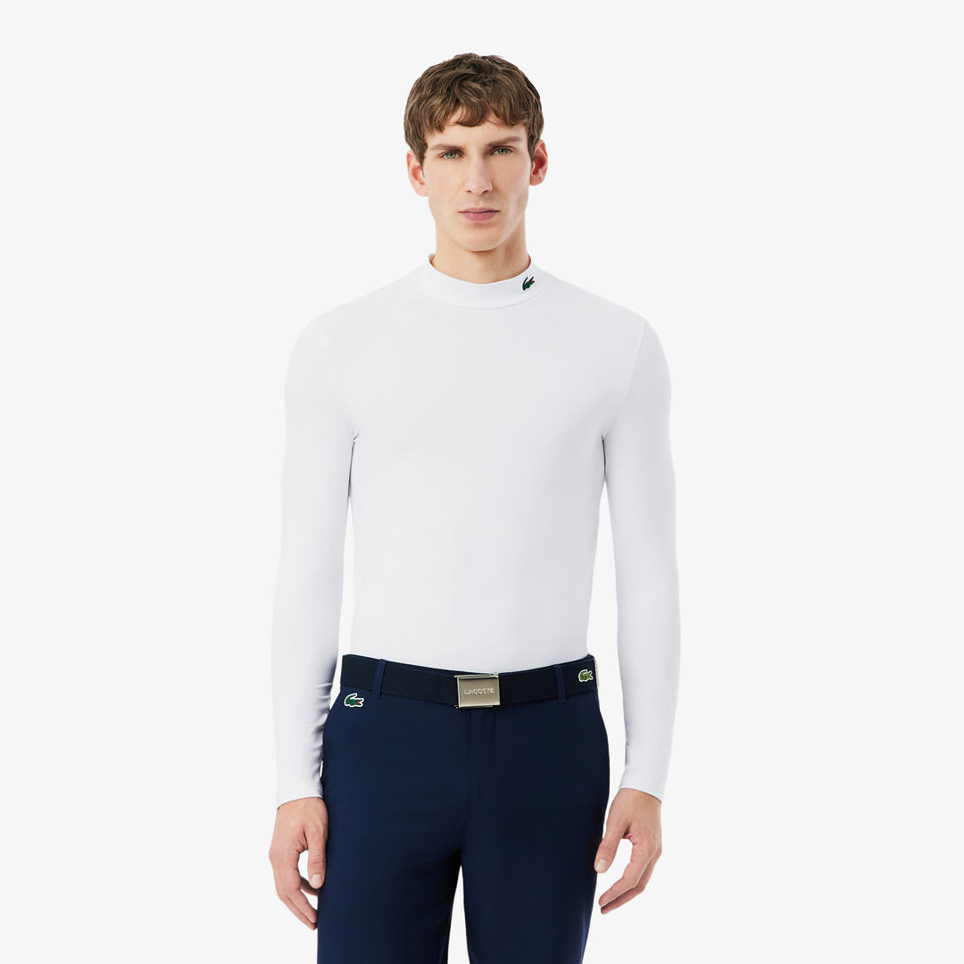 Tee-Shirt de Golf Tight Fit Manches Longues Ultra Dry Lacoste - Blanc - L