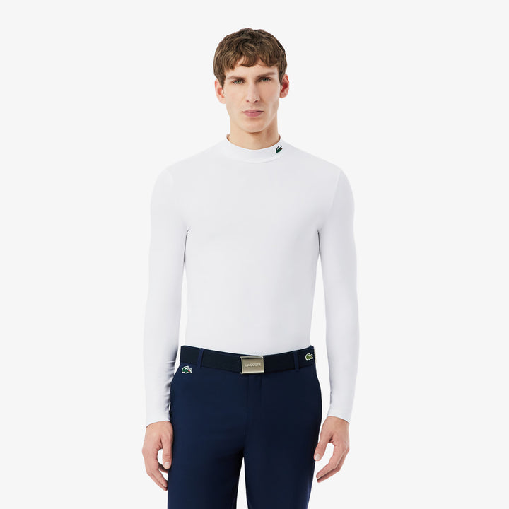 Tee-Shirt de Golf Tight Fit Manches Longues Ultra Dry Lacoste - Blanc - L