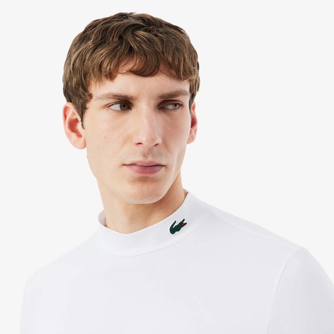 Tee-Shirt de Golf Tight Fit Manches Longues Ultra Dry Lacoste - Blanc - XL